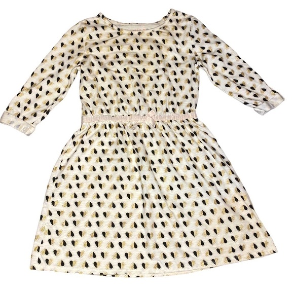 CAT & JACK GOLDEN SPARKLE HEART DRESS SIZE GIRLS XL (14-16) - Picture 1 of 6